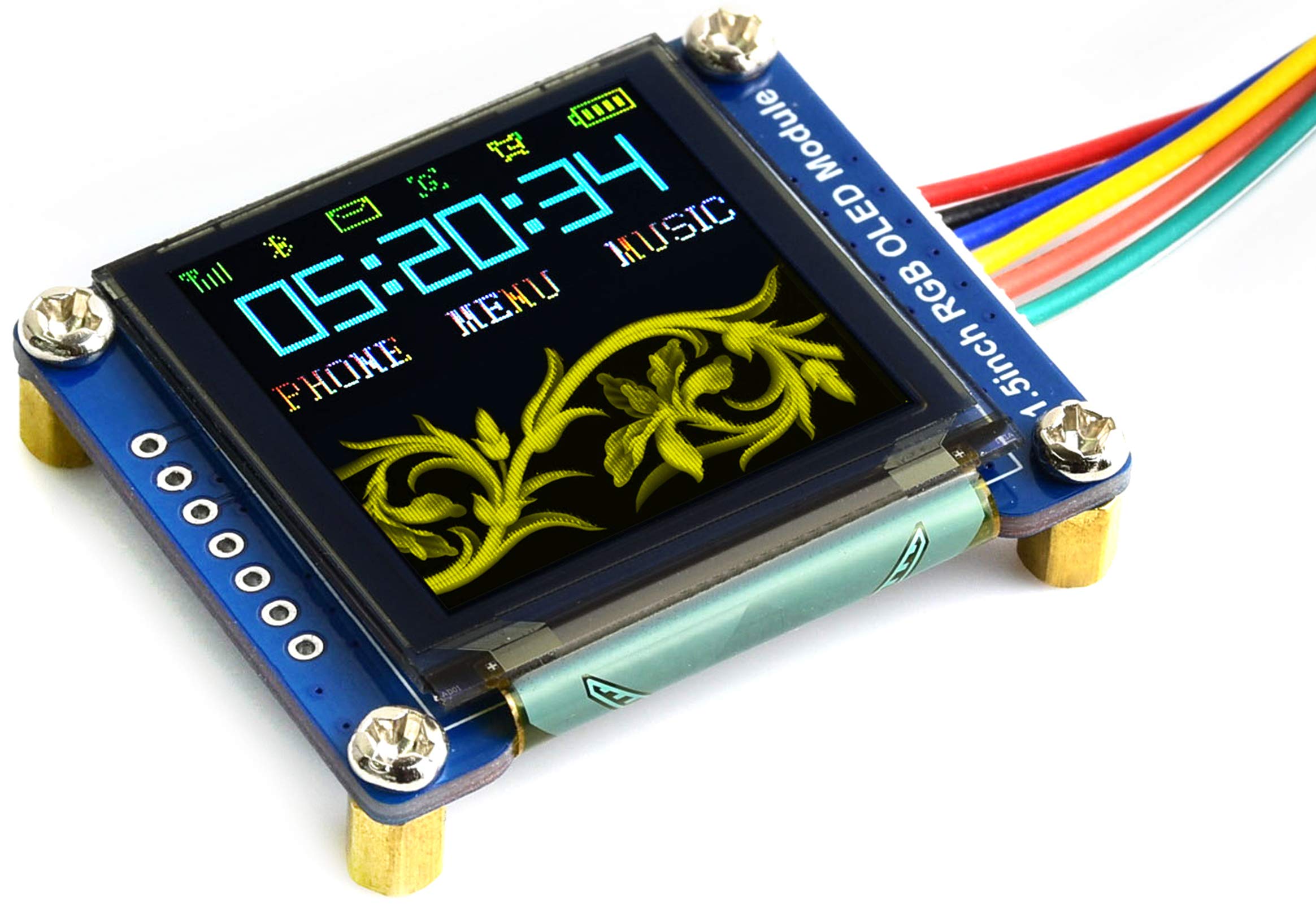 Foto 1 | Módulo De Pantalla Oled Rgb Waveshare De 1 5 Pulgadas Y 128 X 128 Píxeles - Venta Internacional.