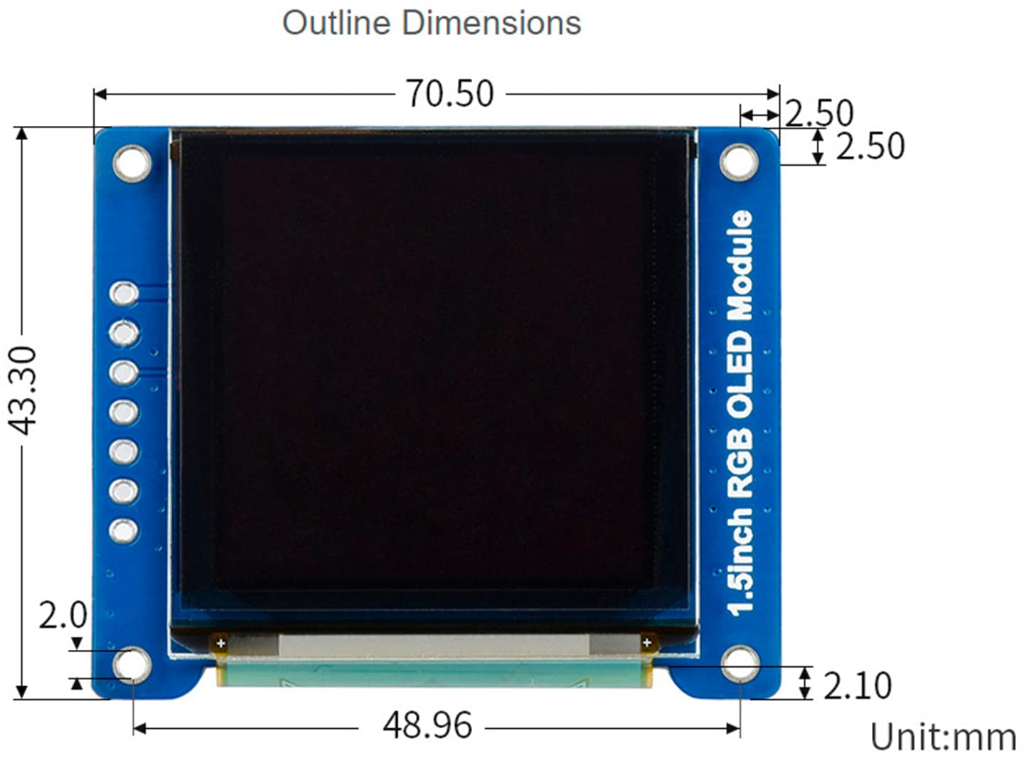 Foto 7 pulgar | Módulo De Pantalla Oled Rgb Waveshare De 1 5 Pulgadas Y 128 X 128 Píxeles - Venta Internacional.