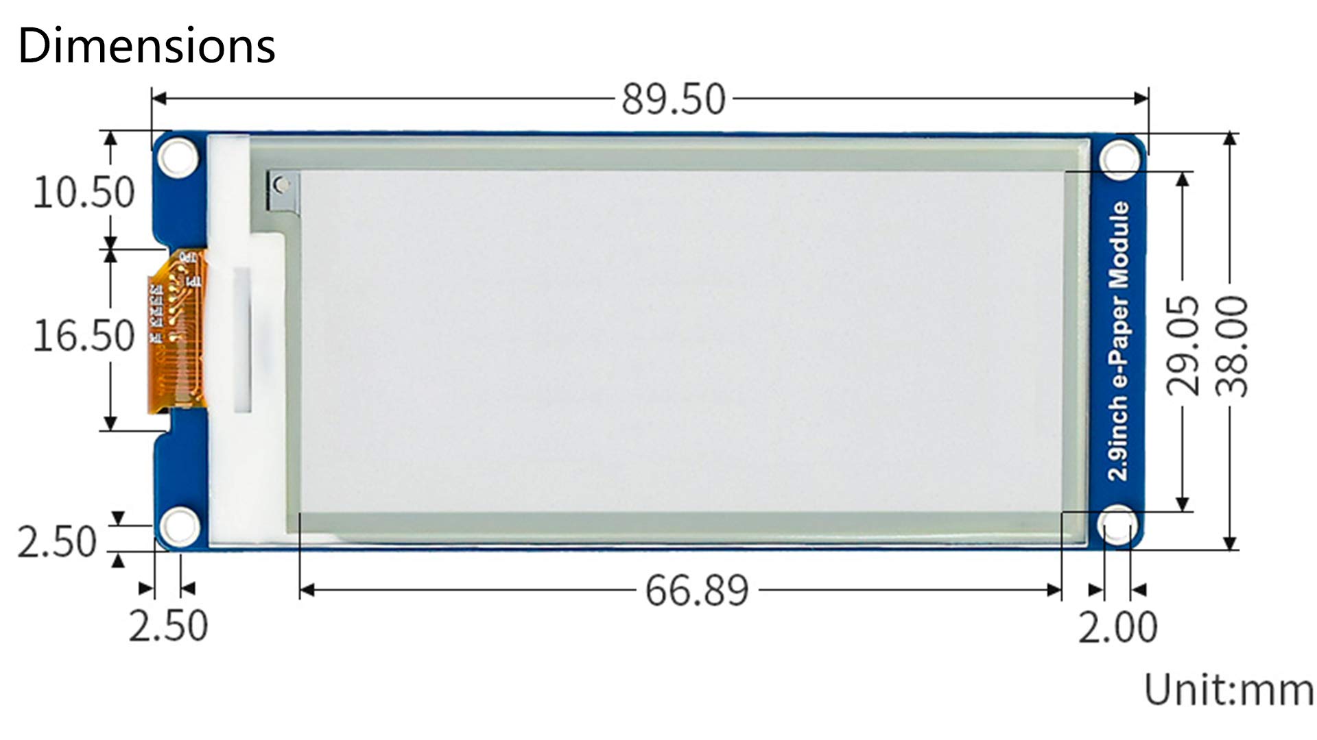 Foto 8 pulgar | Módulo De Pantalla E-ink Waveshare 2.9 Pulgadas 296x128 Para Raspberry - Venta Internacional.