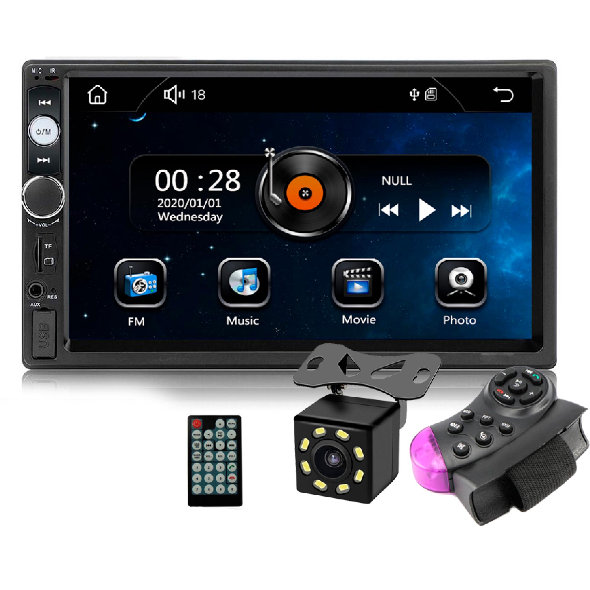 Foto 2 pulgar | Autoestéreo Vak VC-6911 color Negro con Pantalla Touch 7 " Mirrorlink Bluetooth