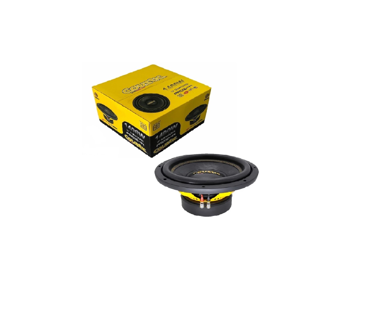 Foto 2 pulgar | Subwoofer Profesional Coustic Pro12-44 de 1400 Watts y 12" color Amarillo