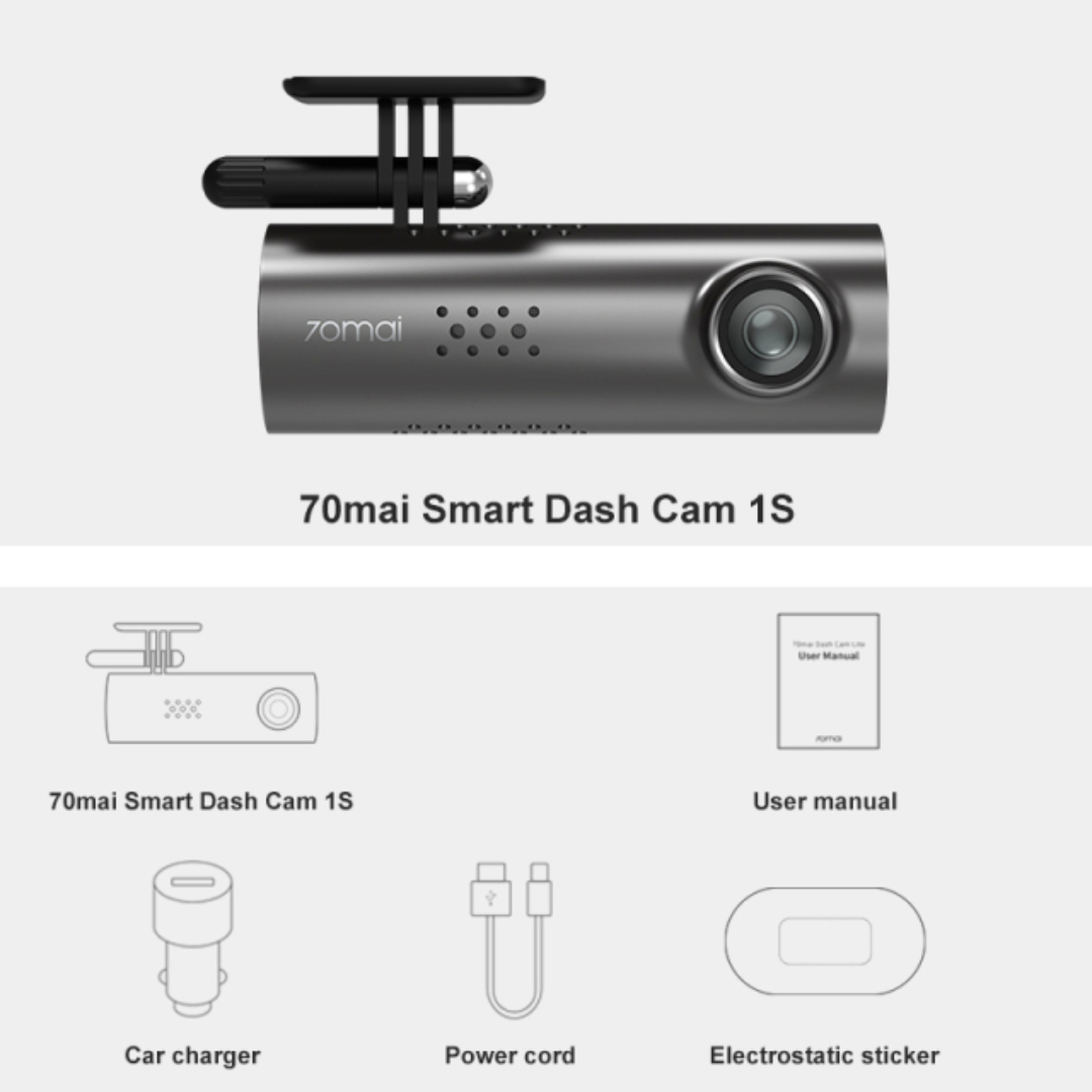 Foto 4 pulgar | Cámara de Auto 70mai Smart Dash Cam color Negro