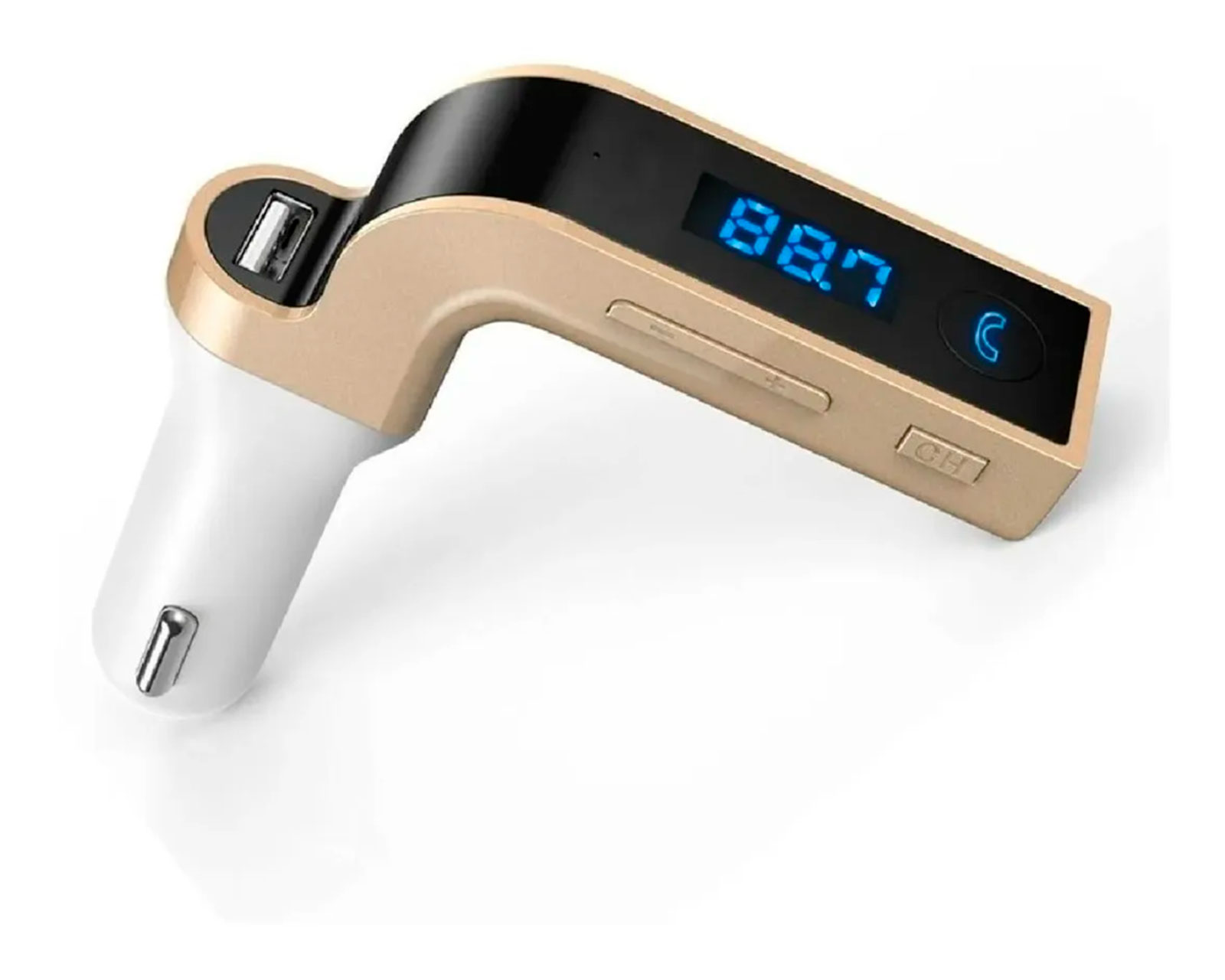 Foto 1 | Transmisor Receptor de Audio Genérico color Dorado Bluetooth Estéreo Fm para Coche