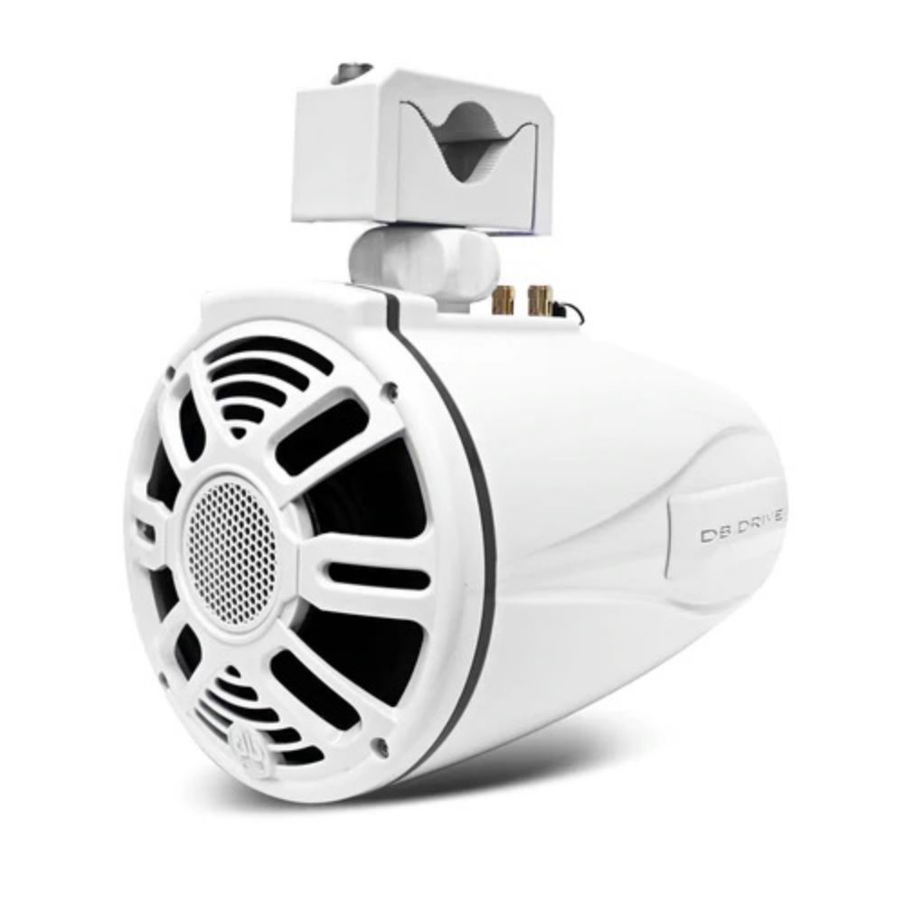 Foto 2 pulgar | Bocinas de Torre Marina Db Drive APT8RGBV2 color Blanco RGB 500 Watts 8 " 4 OHMS con Soporte 360° LED