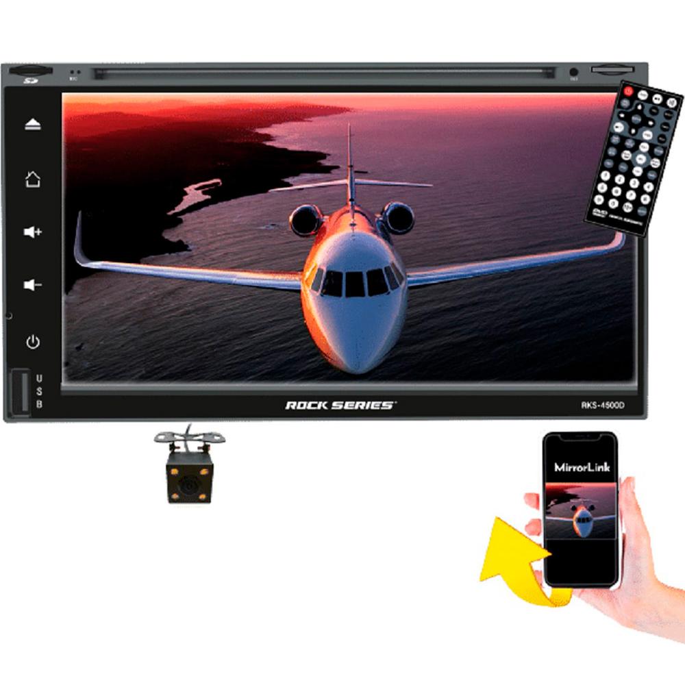 Foto 2 | Autoestéreo 2 Din Rock Series RKS-4500D color Negro 6.95 '' Android Mirror Link iOS Bluetooth