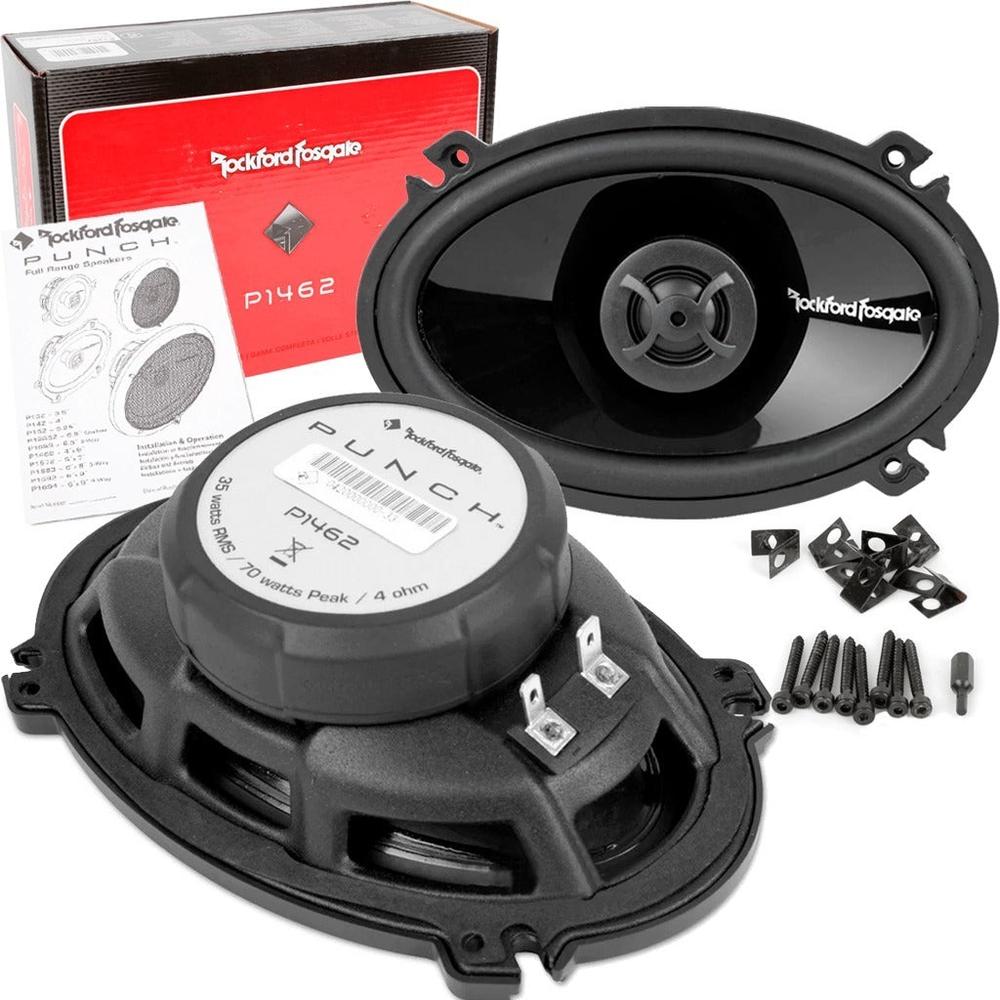 Bocinas Coaxiales Rockford Fosgate P1462 color Negro 4x6 Pulgadas 60 Watts