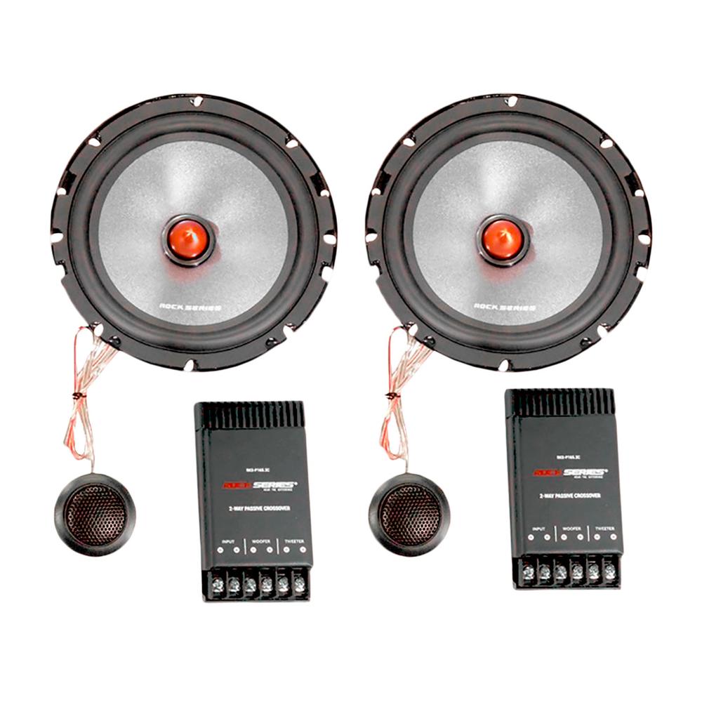 Foto 2 pulgar | Set de Medios Rock Series RKS-P165.2C Gris 6.5" 450 W