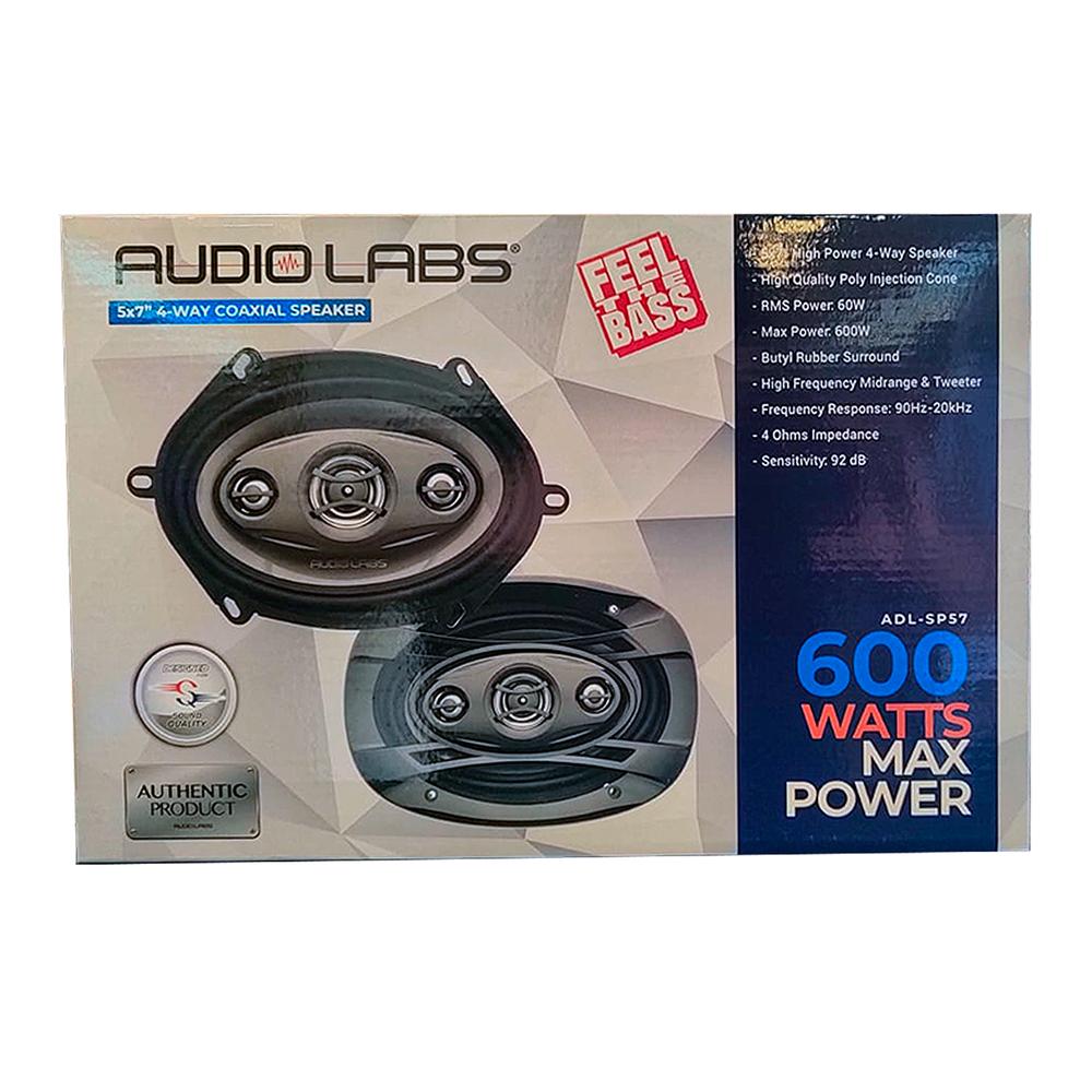 Foto 5 pulgar | Bocinas Audio Labs ADLSP57 color Negro  5 X 7 " 4 OHMS 600 W 4 Vías