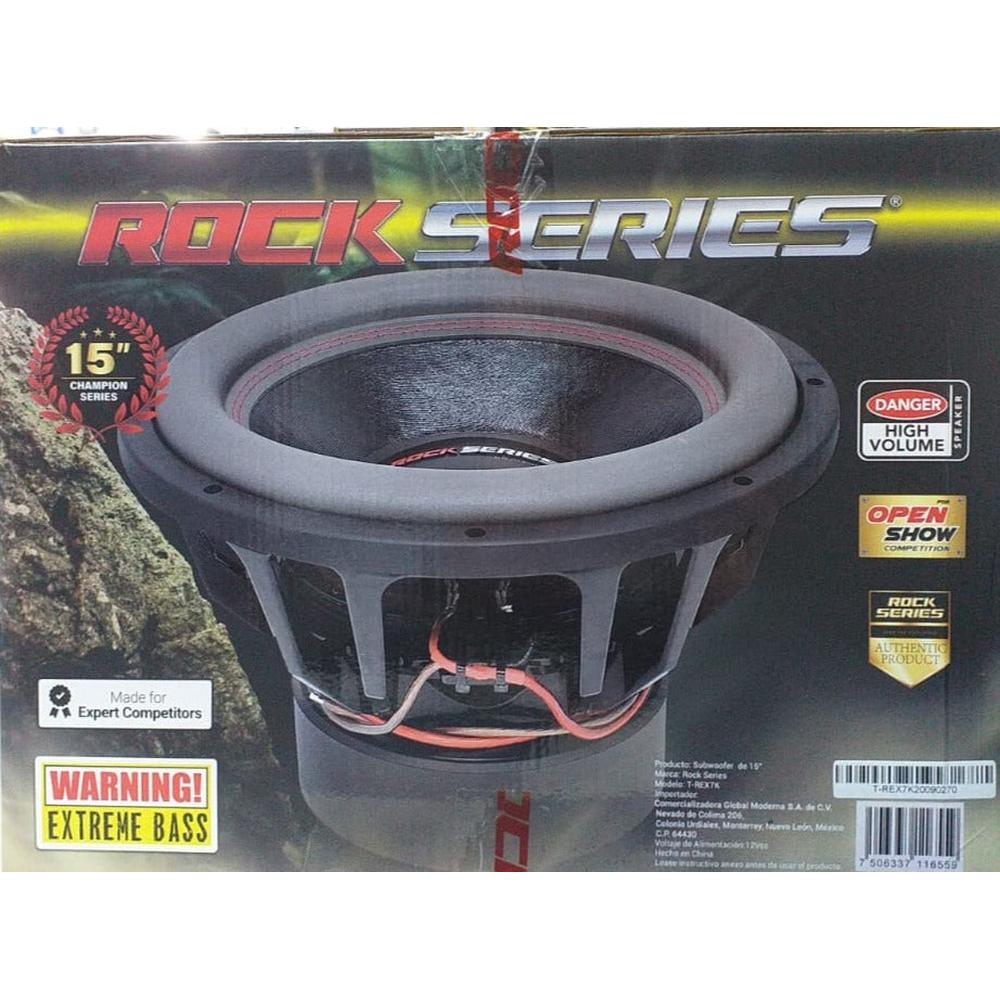 Foto 7 pulgar | Subwoofer Rock Series T Rex7k 7000 Watts 15 Pulg Openshow 2 Ohms DVC