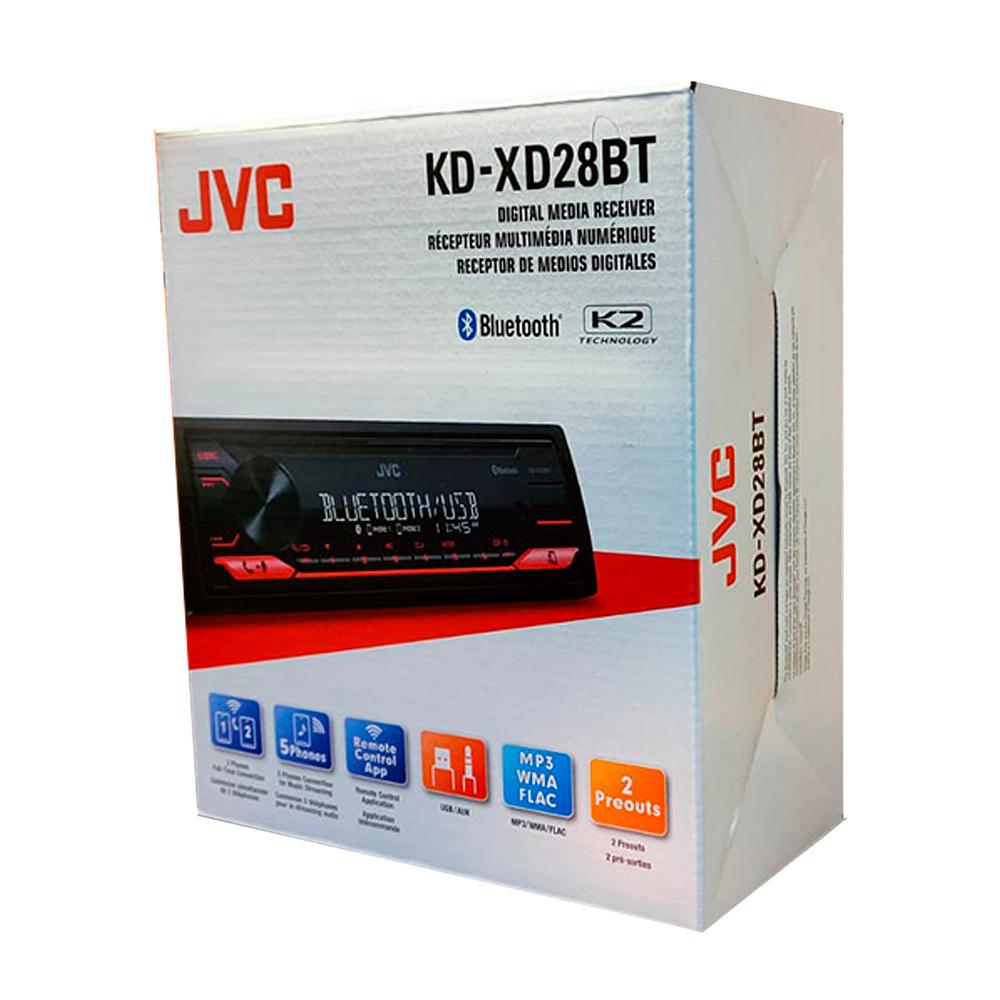 Foto 6 pulgar | Autoestéreo JVC KDXD28BT color Negro Bluetooth USB Aux 13 Bandas