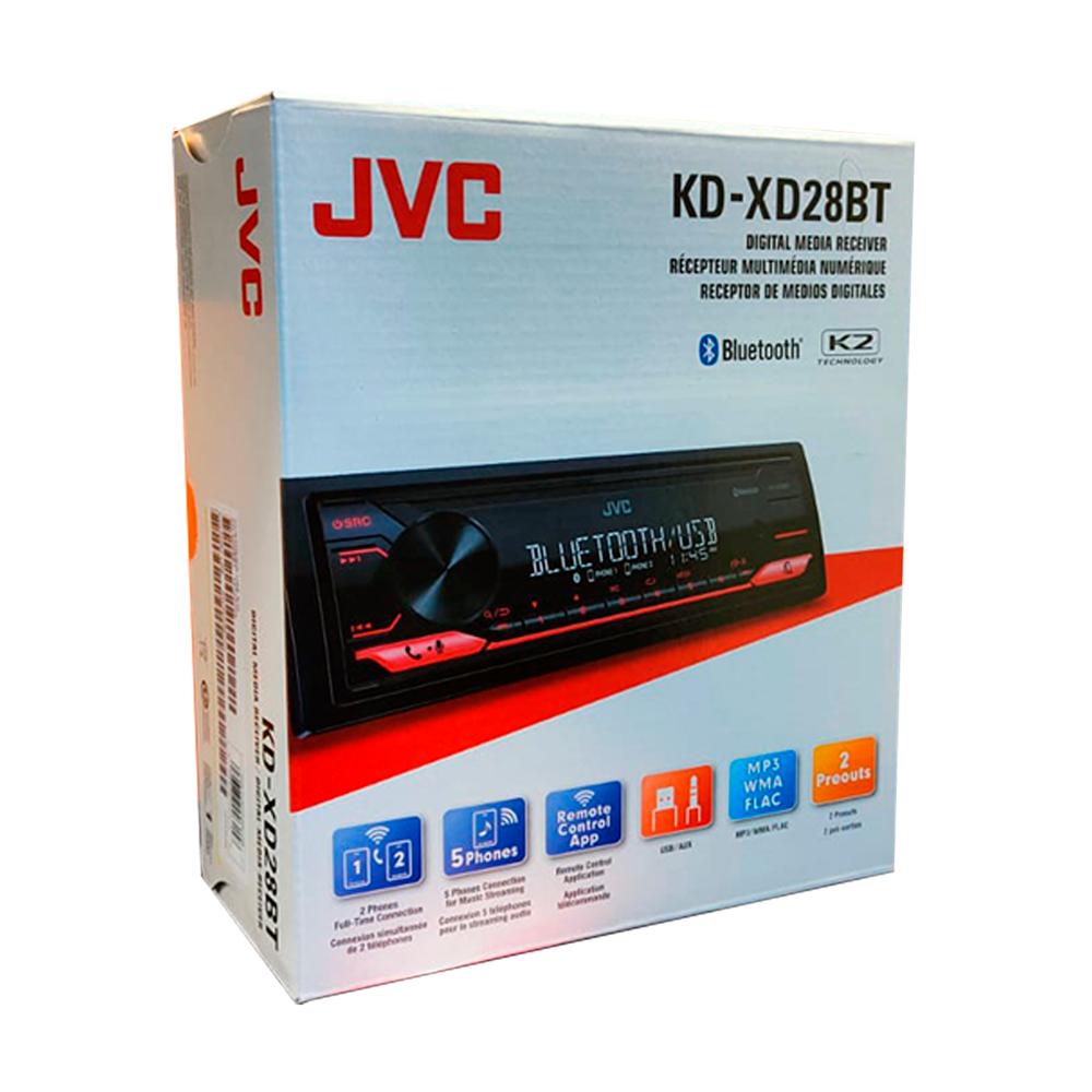 Foto 8 pulgar | Autoestéreo JVC KDXD28BT color Negro Bluetooth USB Aux 13 Bandas