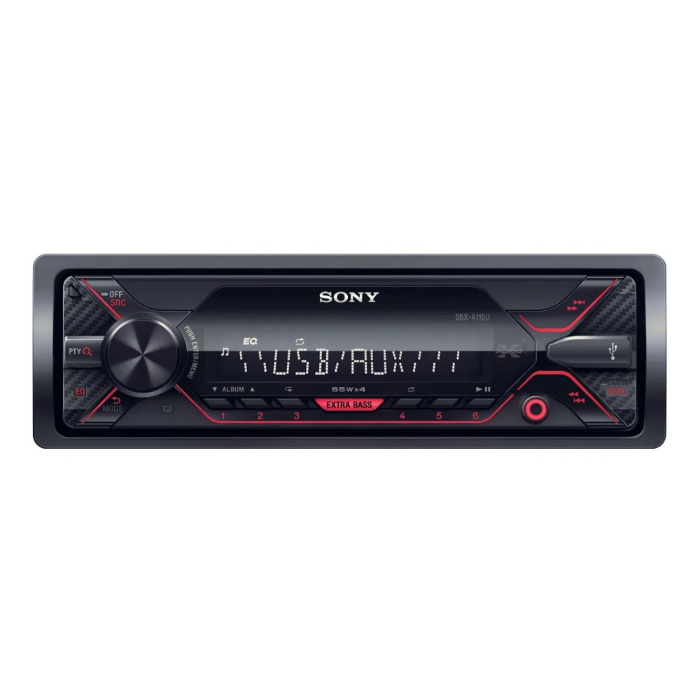 Auto Estereo Sony Dsx-a110u Usb Aux Mp3 Mega Bass Fmam 55wx4