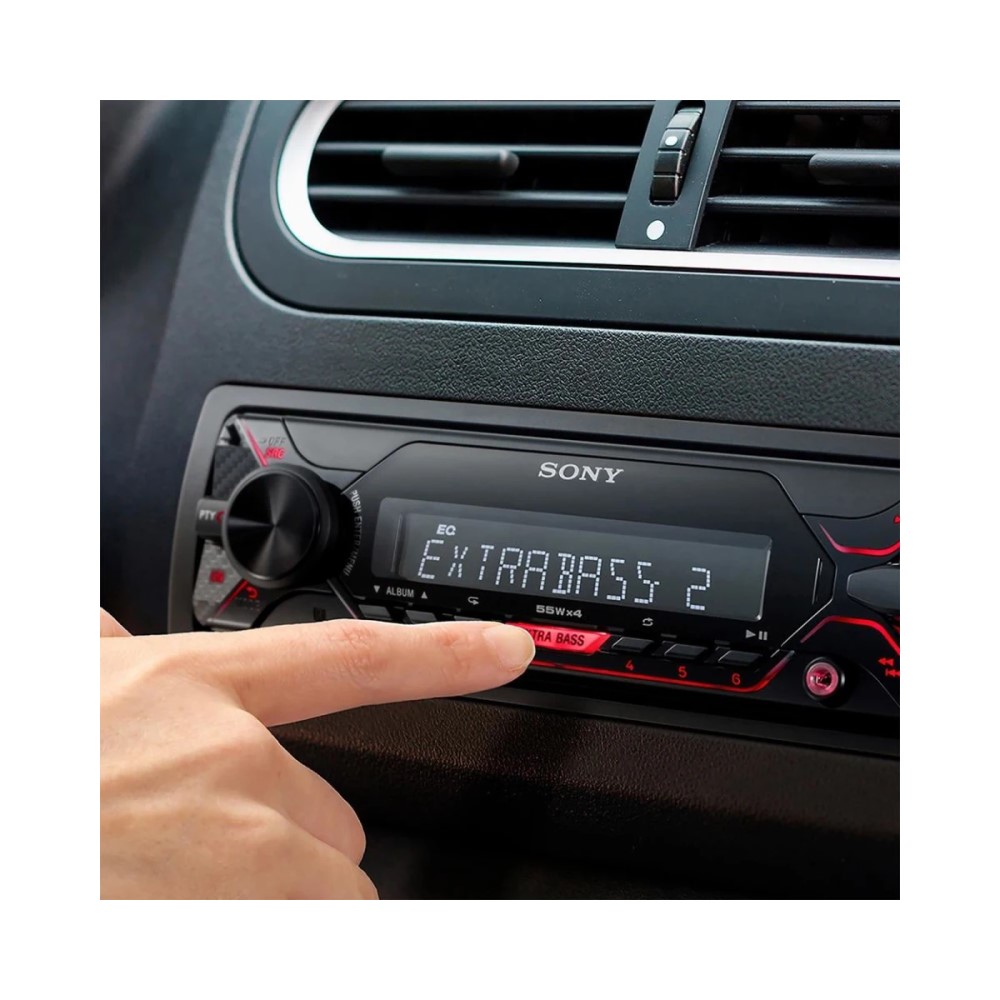 Foto 5 pulgar | Auto Estereo Sony Dsx-a110u Usb Aux Mp3 Mega Bass Fmam 55wx4