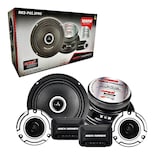 Set de Medios Profesional Rock Series Rks-p65.2pro 1000 Watts Open Show 2 Vías Performance Series