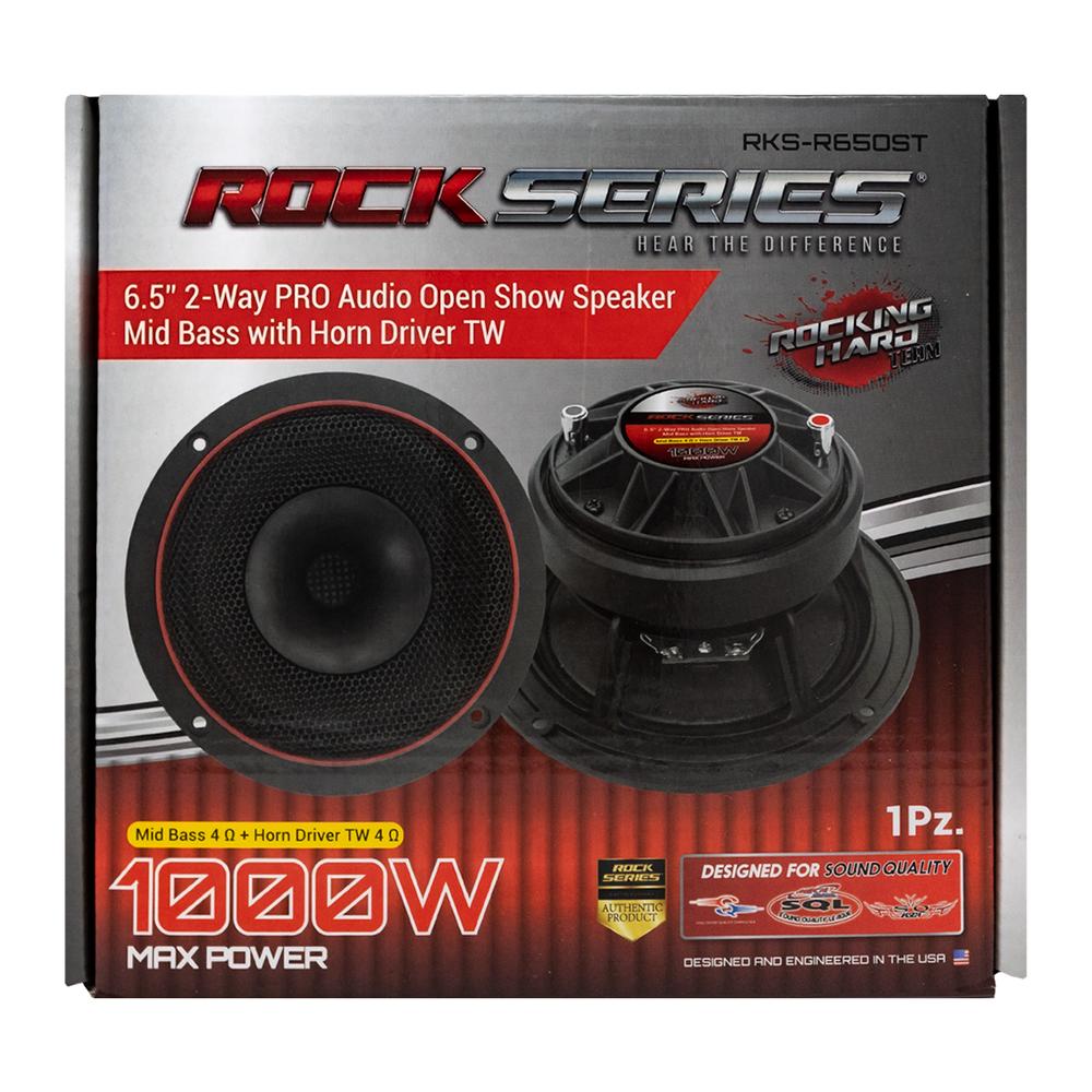 Foto 4 | Medio Rango Open Show con Tweeter Integrado Rock Series Rks-r65ost 1000 Watts 6.5 Pulgadas