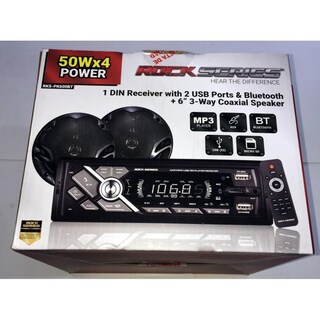 Foto 5 | Estéreo 1 Din Bluetooth + Par de Bocinas 6.5'' Rock Series Rks-pk600bt 2 Puertos Usb Aux