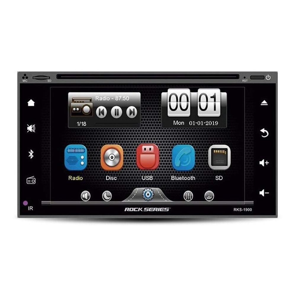 Foto 3 pulgar | Pantalla Touch 2 Din 6.2 Pulgadas Rock Series Rks-1900 Dvd Bluetooth Mp3 Sd Mirrorlink Android Ios