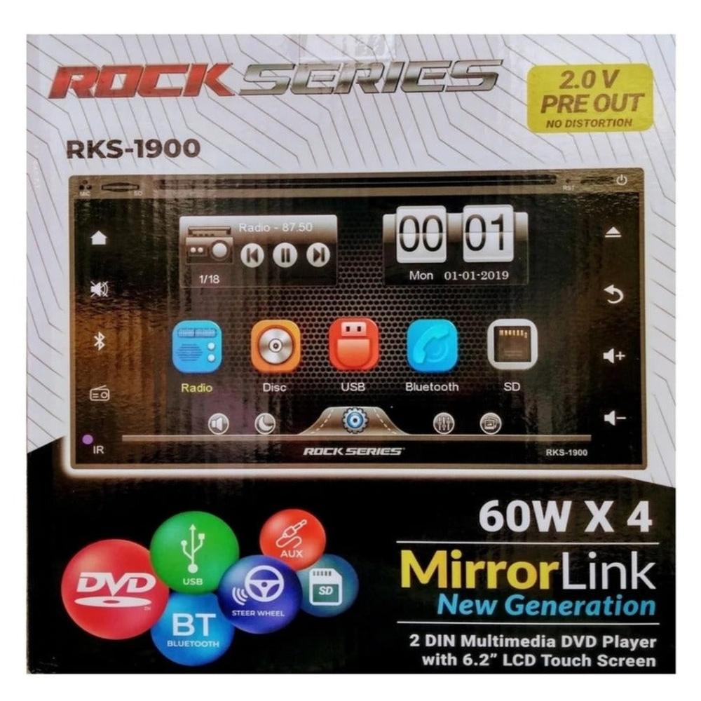 Foto 6 pulgar | Pantalla Touch 2 Din 6.2 Pulgadas Rock Series Rks-1900 Dvd Bluetooth Mp3 Sd Mirrorlink Android Ios