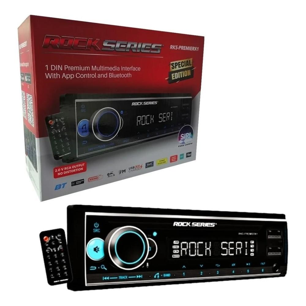 Foto 1 | Estéreo 1 Din Rock Series Rks-premierx1 50 Watts X 4 App Bluetooth 2 Puertos Usb Aux