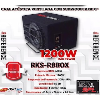 Foto 5 | Cajón con Subwoofer Rock Series Rks-r8box 1200 W 8"