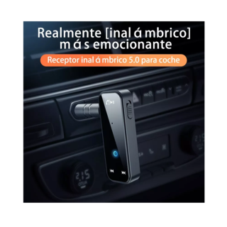 Foto 2 | Receptor De Audio Bluetooth Auxiliar color Negro para Coche