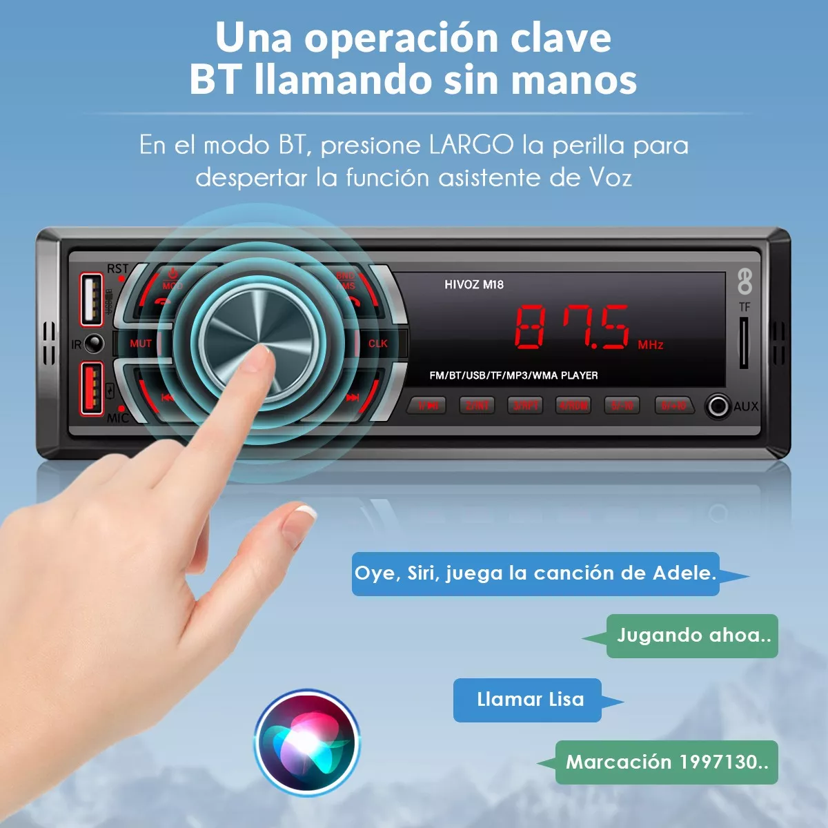Foto 3 pulgar | Auto Estereo Coche Reproductor Mp3 Radio Con Bt Aux Usb Sd Eo Safe Imports Esi-6550-1 Negro