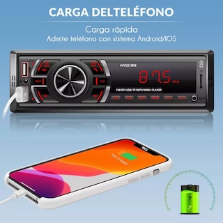 Foto 3 | Auto Estereo Coche Reproductor Mp3 Radio Con Bt Aux Usb Sd Eo Safe Imports Esi-6550-1 Negro
