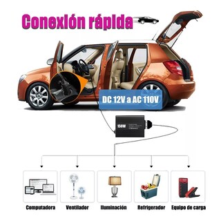Foto 2 | Inversor de Alta Potencia Eo Safe Imports Esi-4502 color Negro para Coche de 150 W