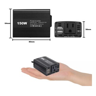 Foto 3 | Inversor de Alta Potencia Eo Safe Imports Esi-4502 color Negro para Coche de 150 W