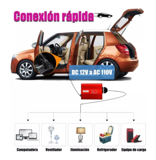Foto 4 | Inversor de Potencia de 300w Usb/ca para Auto