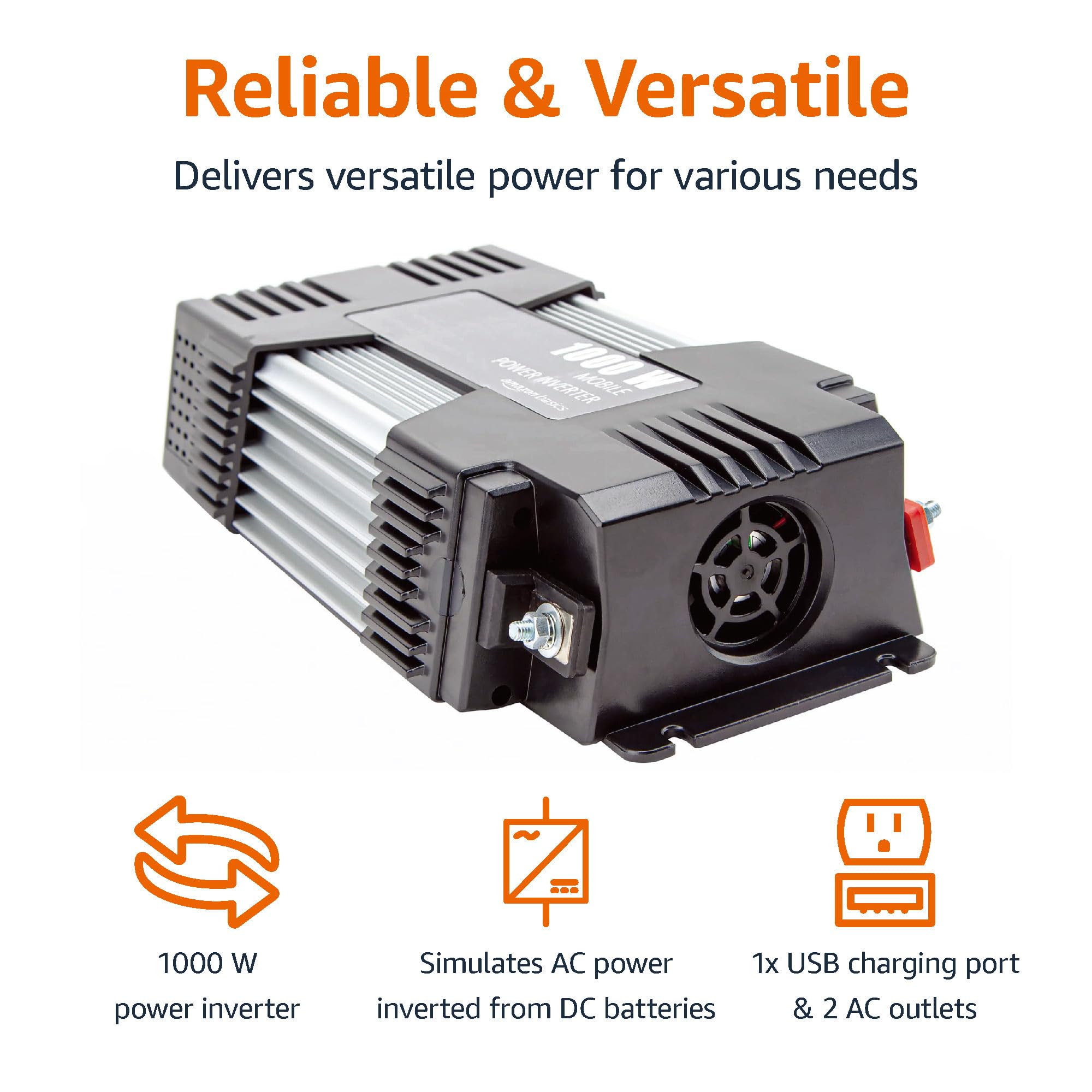 Foto 3 pulgar | Inversor de Corriente para Coche 1000 W 12 V A 110 V 1000 W - Venta Internacional