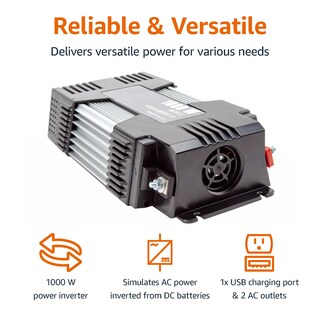 Foto 2 | Inversor de Corriente para Coche 1000 W 12 V A 110 V 1000 W - Venta Internacional