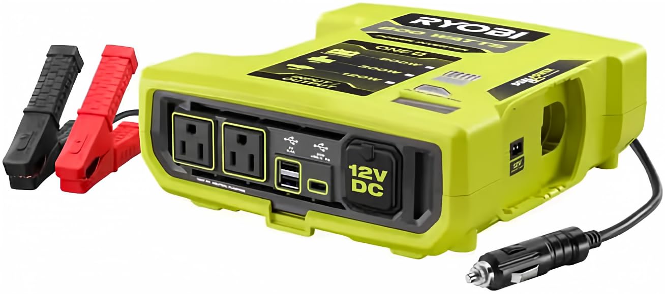 Foto 2 pulgar | Inversor de Corriente Ryobi One+ 18v 800w con Dos Puertos Usb Ryi8030avnm - Venta Internacional