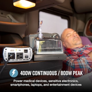 Foto 4 | Inversor De Corriente Cobra Pure Sine De 400 W Portátil Con 2 Tomas De Corriente Alterna - Venta Internacional.