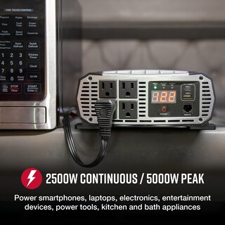 Foto 2 | Inversor De Corriente Cobra Pro 2500w Portátil, 4 Salidas Ac, 2 Usb - Venta Internacional.