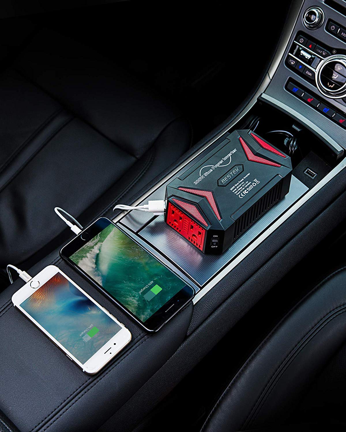 Foto 8 pulgar | Adaptador De Coche Power Inverter Bestek De Onda Sinusoidal Pura De 300 W - Venta Internacional.