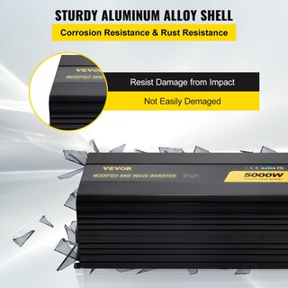 Foto 3 | Inversor De Corriente Vevor 5000w De Onda Sinusoidal Modificada Dc 12v A Ac 1 - Venta Internacional.