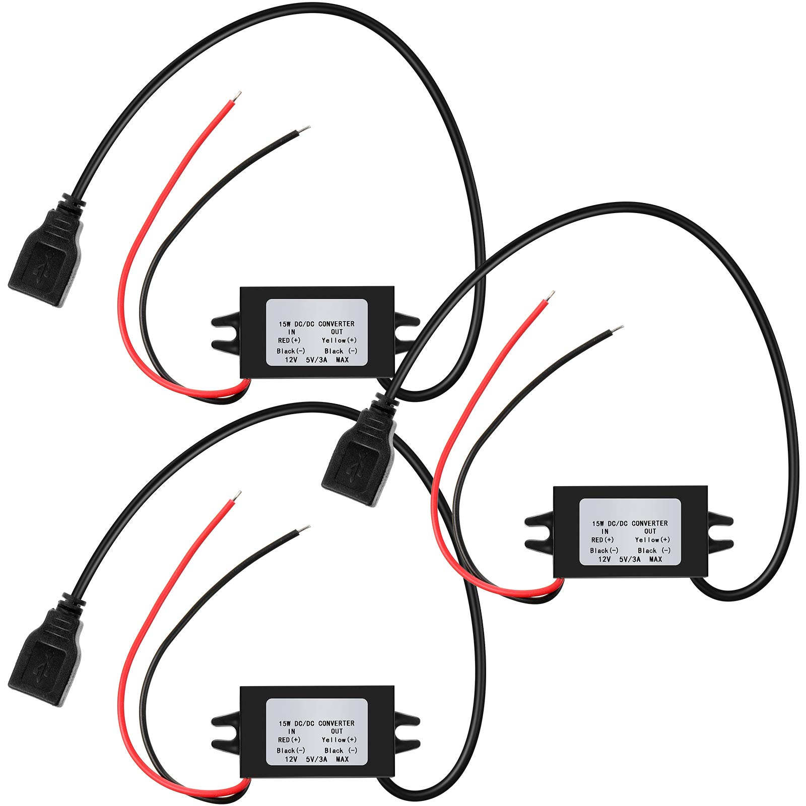 Foto 2 pulgar | Convertidor Dc Buck De 12 V A 5 V, 3 A, 15 W Con Salida Usb - Venta Internacional.