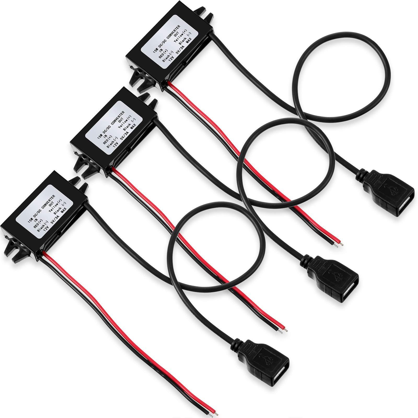 Foto 8 pulgar | Convertidor Dc Buck De 12 V A 5 V, 3 A, 15 W Con Salida Usb - Venta Internacional.