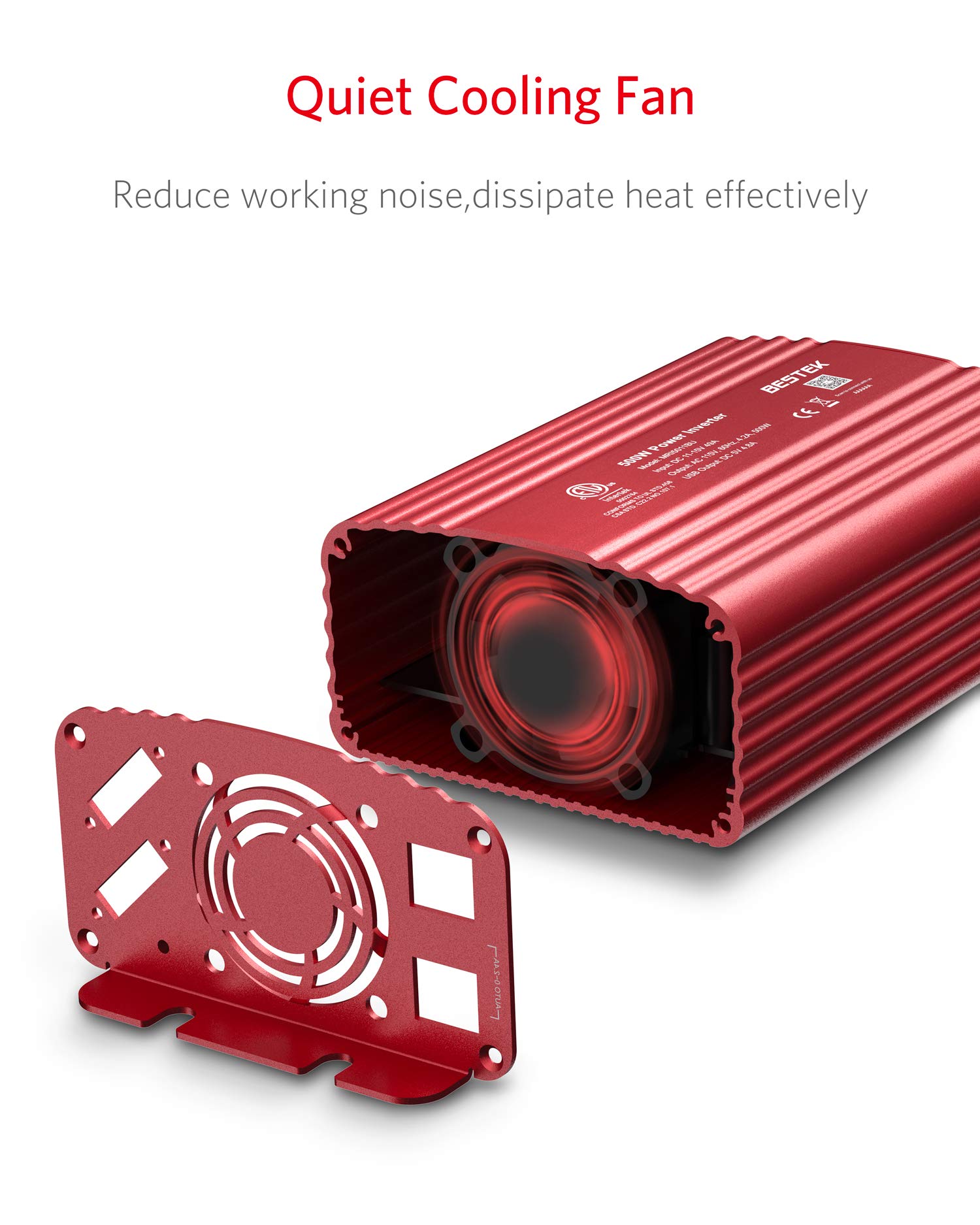 Foto 5 pulgar | Inversor De Corriente Bestek 500 W Dc 12 V A 110 V Ac Con Cargador Usb - Venta Internacional.