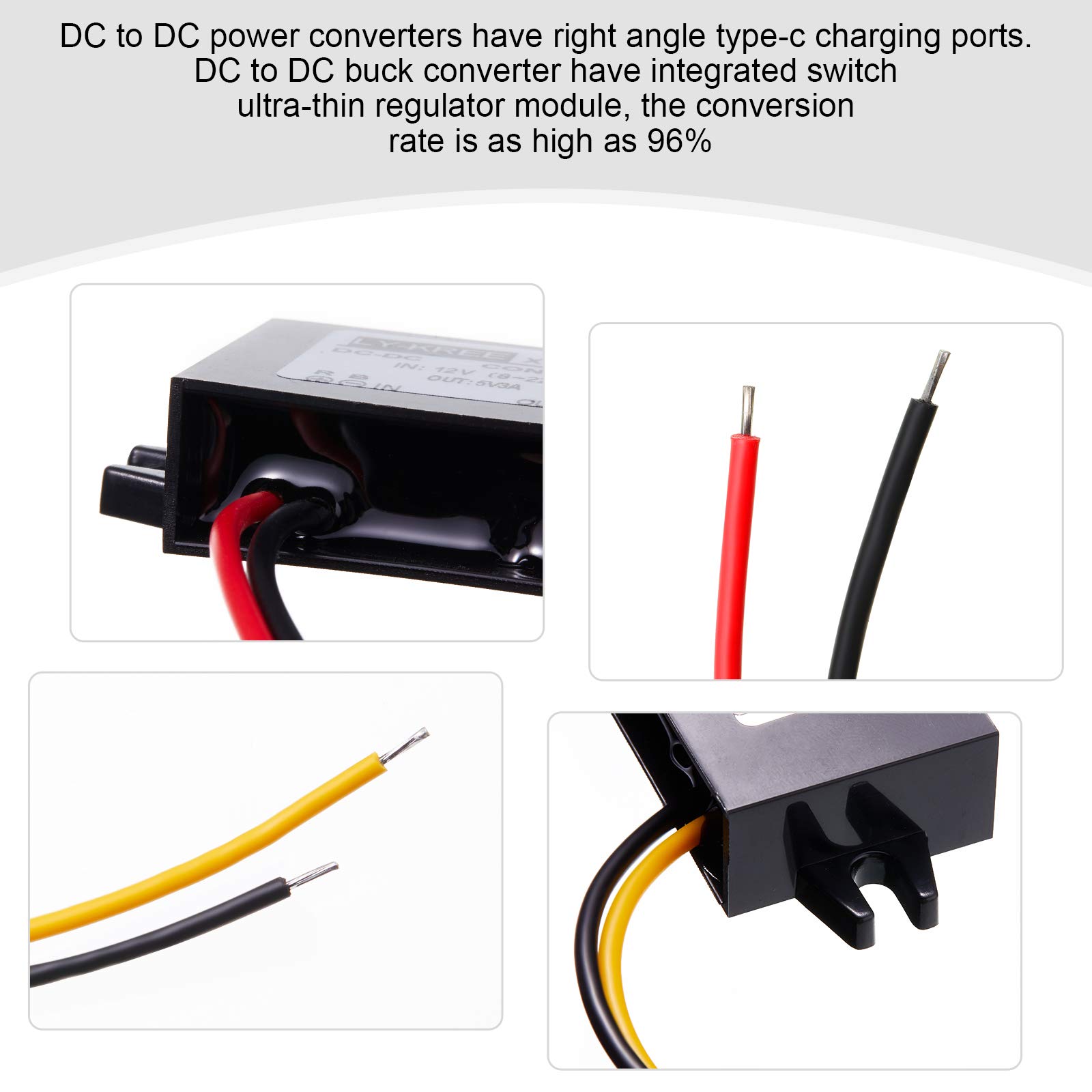 Foto 2 | Convertidor Dc De 12 V A 5 V, 3 A, 15 W, Módulo Buck, Adaptador De Corriente Para Automóvil - Venta Internacional.