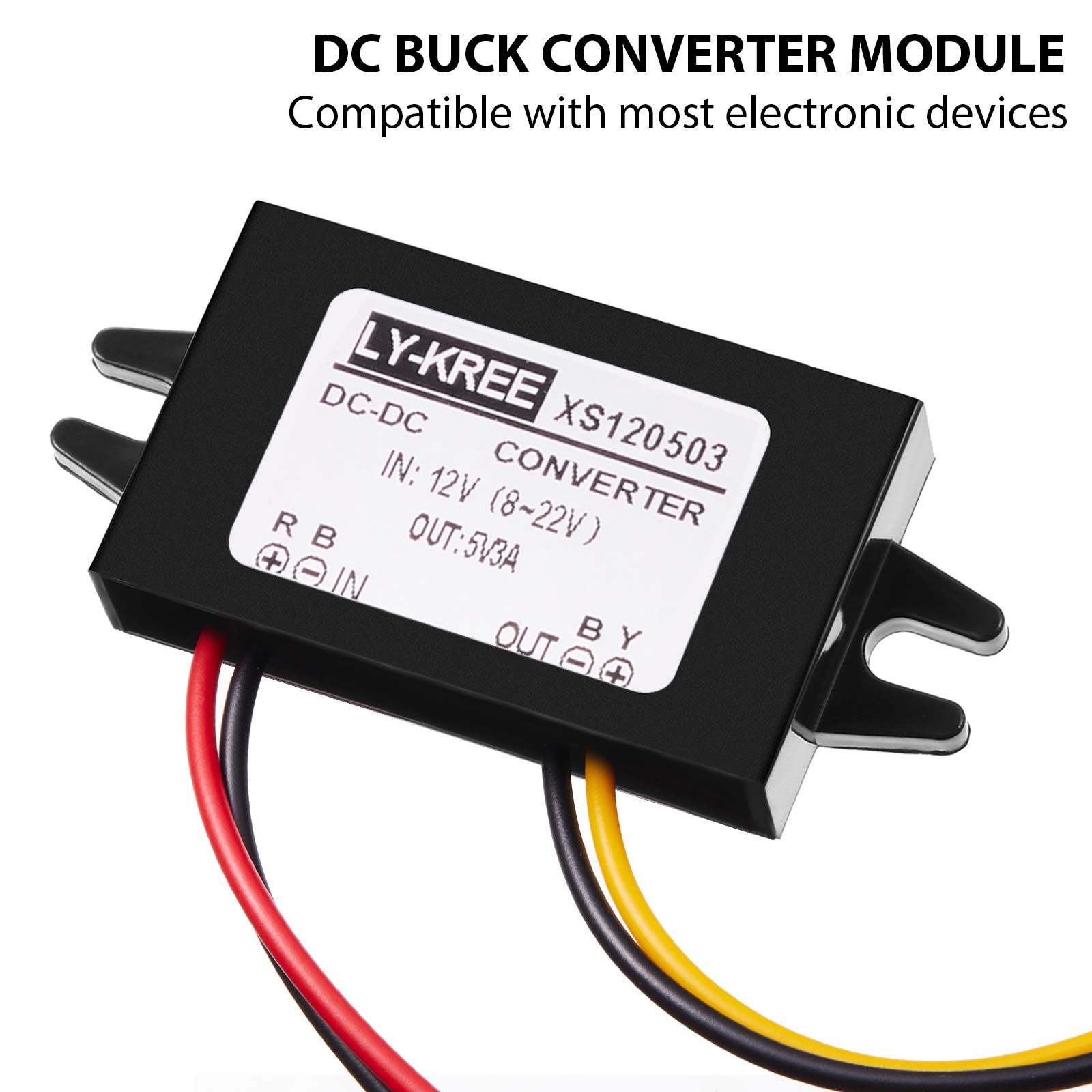 Foto 5 pulgar | Convertidor Dc De 12 V A 5 V, 3 A, 15 W, Módulo Buck, Adaptador De Corriente Para Automóvil - Venta Internacional.