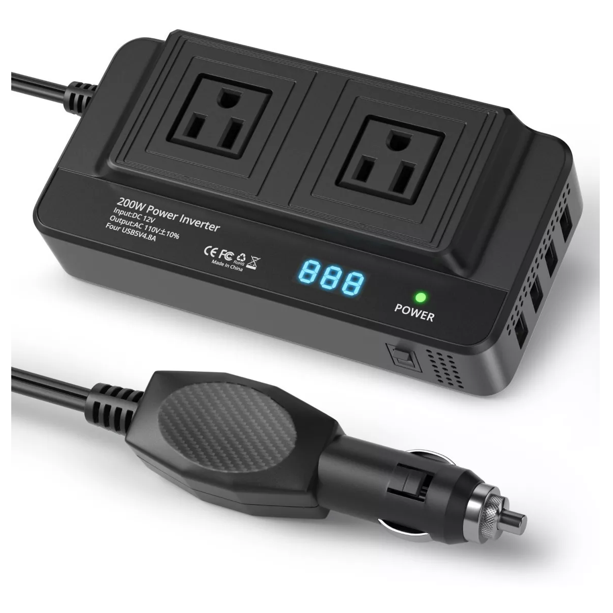 Foto 3 | Inversor de Corriente Portátil para Auto Eo Safe Imports Esi-10760 Negro
