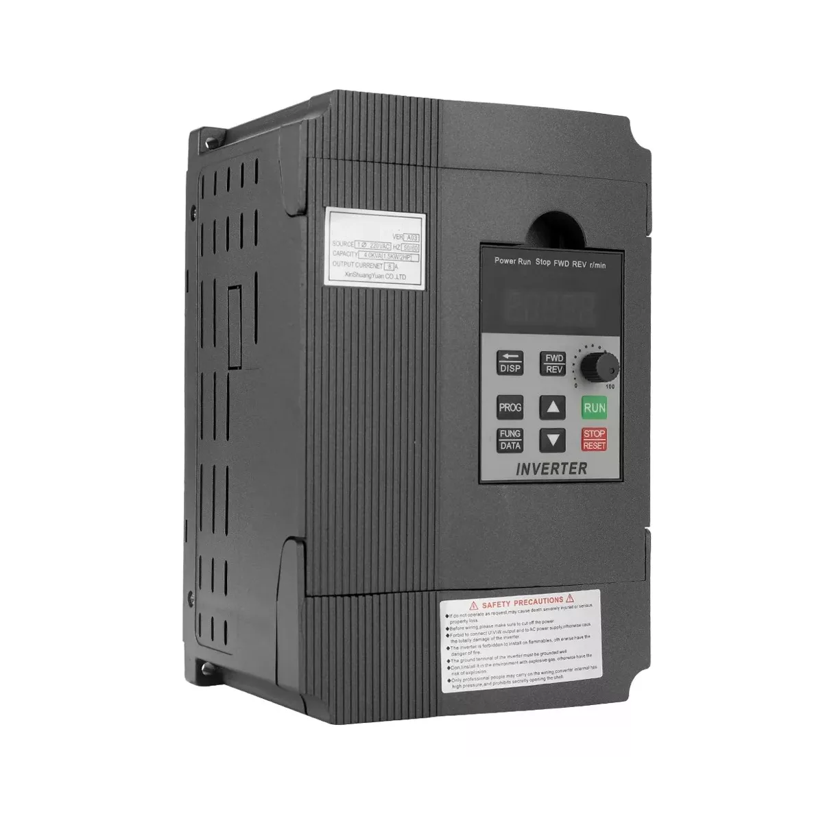 Frecuencia Controlador Velocidad Salida Trifásica 2.2 kw Vfd Eo Safe Imports Esi-10765 Gris