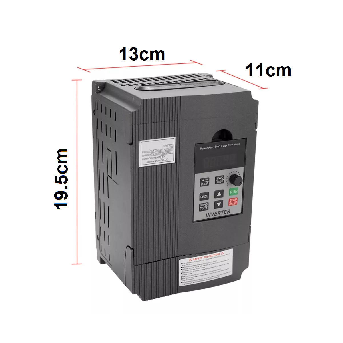 Foto 3 | Frecuencia Controlador Velocidad Salida Trifásica 2.2 kw Vfd Eo Safe Imports Esi-10765 Gris