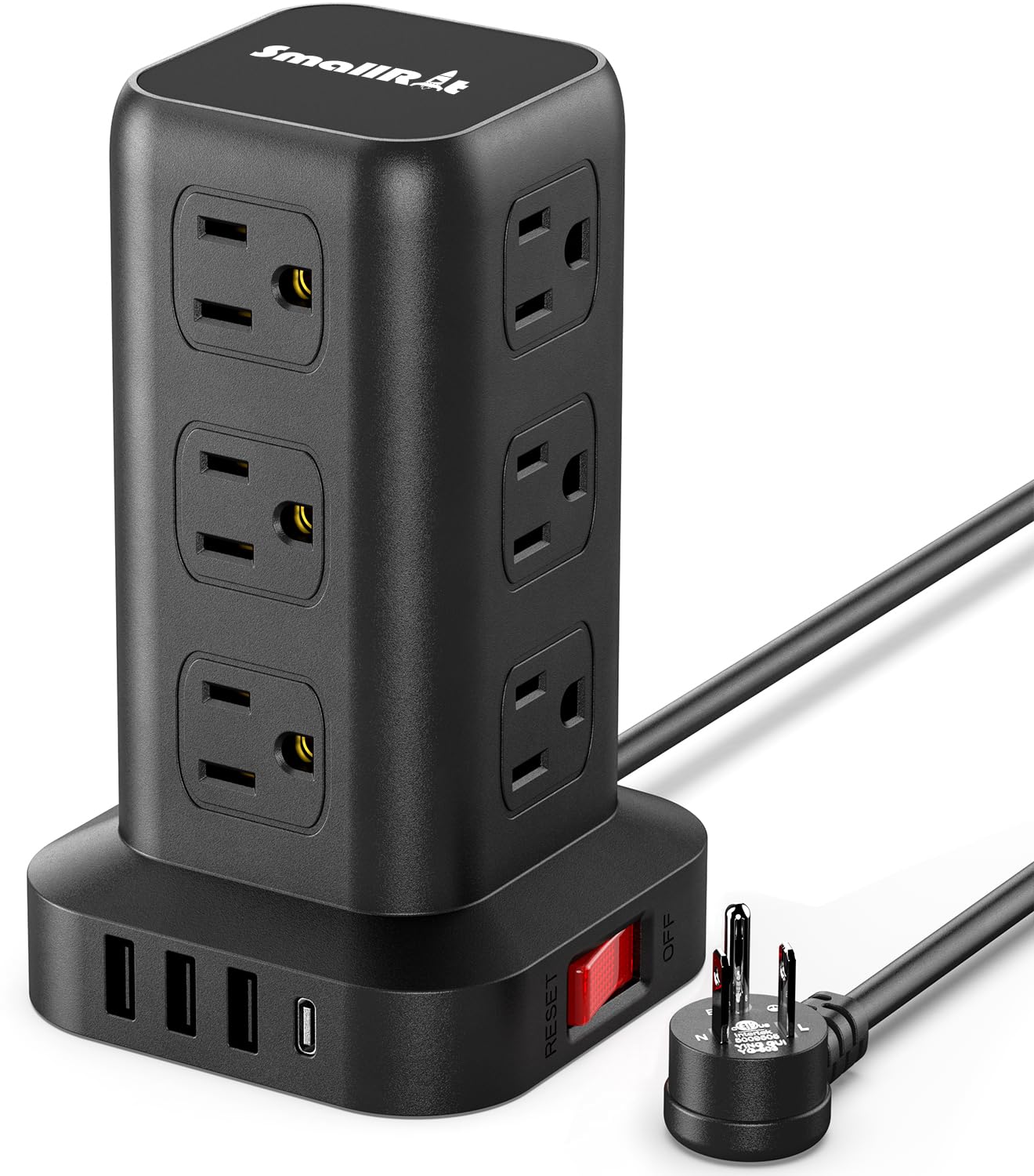 Foto 2 pulgar | Cable De Extensión, Protector Contra Sobretensiones, Power Strip Tower, 12ac, 4usb