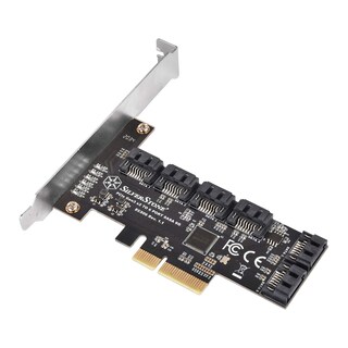 Foto 1 | Tarjeta Pci Express Con Tecnología Silverstone Ecs06 De 6 Puertos Sata