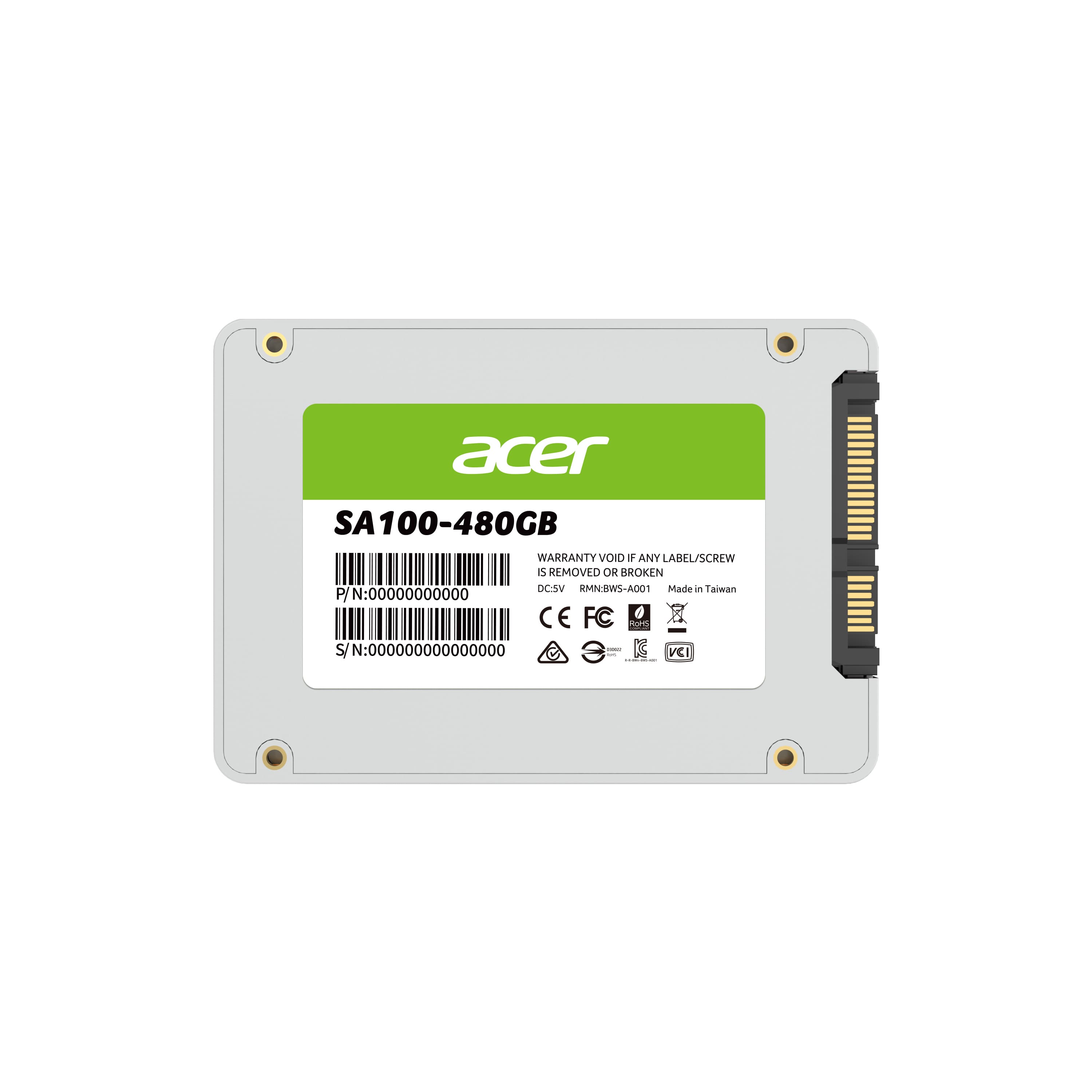 Foto 4 | Unidad de Estado Solido Acer Sa100 480gb Sata 2.5 560mb/s