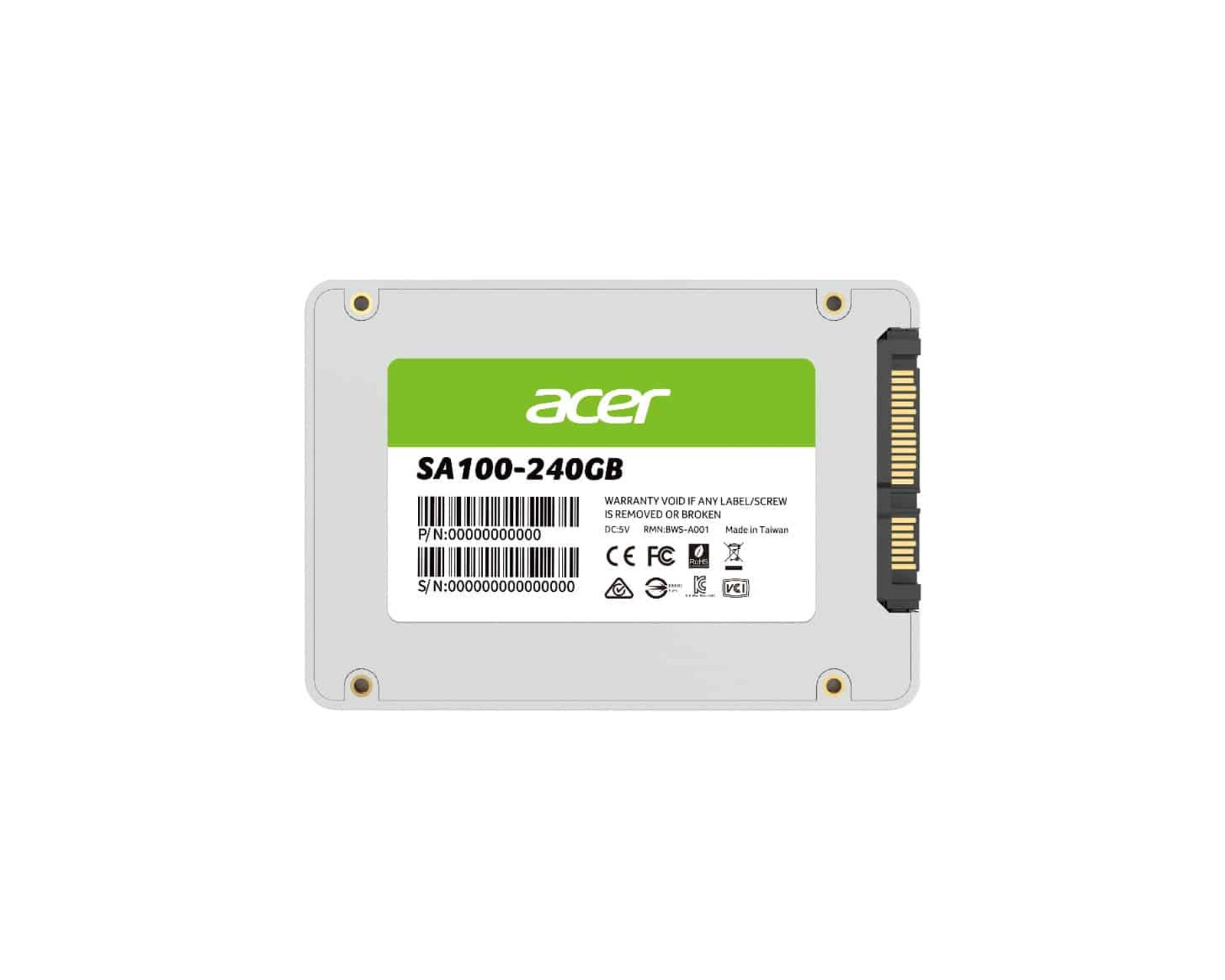 Unidad de Estado Sólido Acer Sa100 240gb Sata 2.5 560mb/s