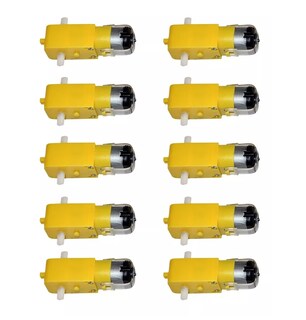 Foto 1 | 10 Pieza Motorreductor Recto 48:1 Motor 2 Ejes Amarillo